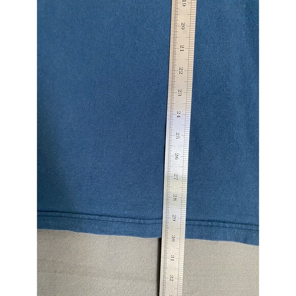 Carhartt Shirt Mens Large Blue Original Fit Heavyweight Pocket Short Sleeve Work - Picture 6 of 11